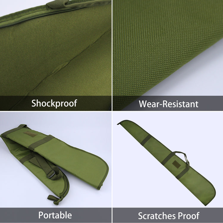 LOOGU Shotgun and Rifle Case 48" Long Soft Gun Bag Gun Carry Bag Tactical Accessory Bags With Padded Handle