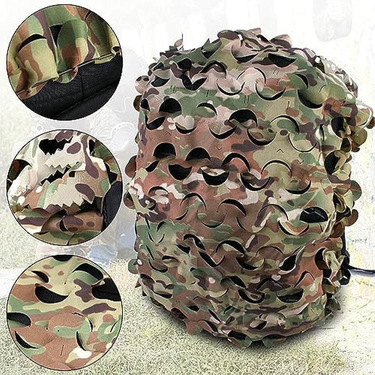 LOOGU Tactical Backpack Cover, Breathable Mesh Camo Camouflage Pack Cover Great for Tactical Military Gear Combat (Backpack Not Included)