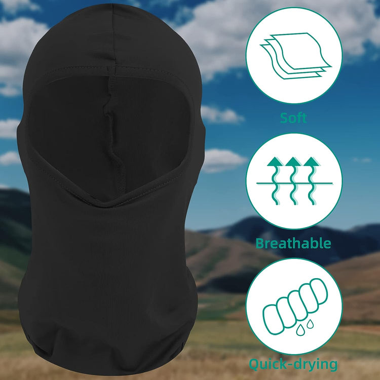 LOOGU Ski Balaclava Full Face Mask for Men UV Sun Protection Helmet Summer Cooling Neck Gaiter Outdoor Cycling Hood