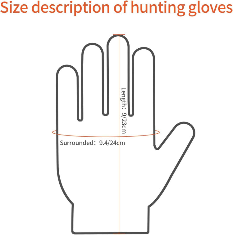 LOOGU Hunting Gloves With Leaves Unisex Super Tree Camo