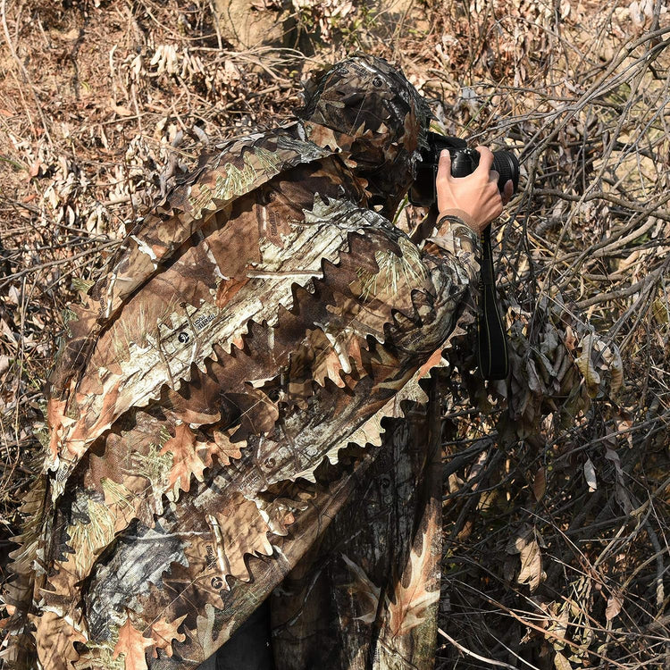 LOOGU Hunting Ghillie Suit Cape style Super Tree Camo