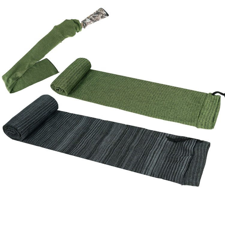 LOOGU Knit Gun Sock for Rifles and Shotguns,55 X 6 Inch Knit Gun Socks,Elastic Design Hunting,Shooting Gun Socks for Scopes,Pistol Grips & Tactical Accessories Anti Rust,Drawstring Closure