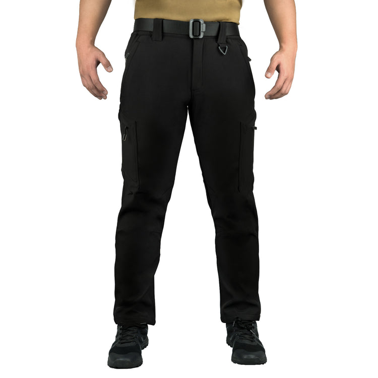 LOOGU Men's Fleece Lined Tactical Pants with 5-Pocket for fall and winter-LG1007