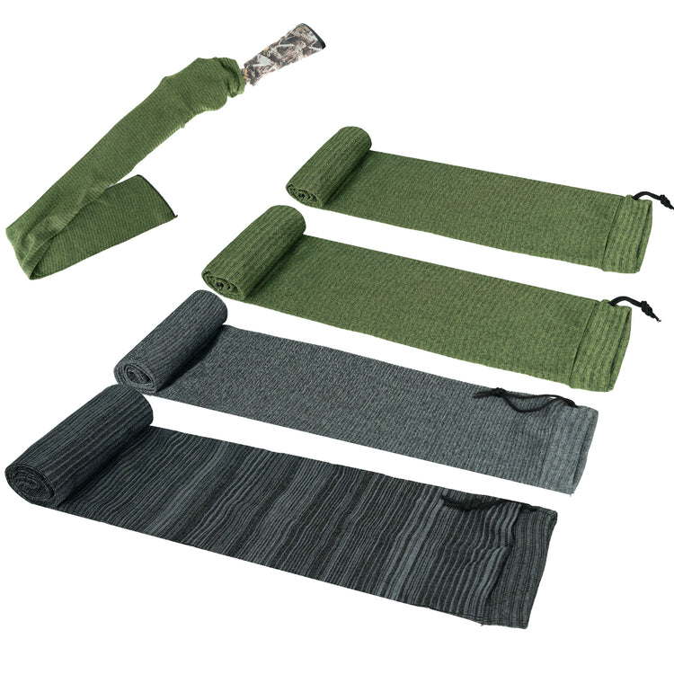 LOOGU Knit Gun Sock for Rifles and Shotguns,55 X 6 Inch Knit Gun Socks,Elastic Design Hunting,Shooting Gun Socks for Scopes,Pistol Grips & Tactical Accessories Anti Rust,Drawstring Closure