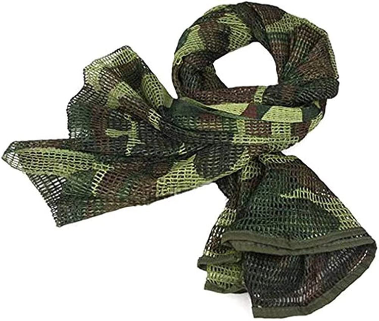 LOOGU Camouflage Netting, Tactical Mesh Net Camo Scarf for Wargame,Sports & Other Outdoor Activities