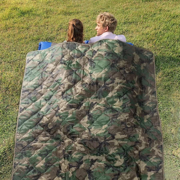 LOOGU Camo Woobie Blanket Waterproof Poncho Liner for Outdoor Camping, Hiking, Hunting, Survival, Backpacking, Picnicking