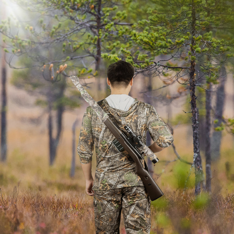 LOOGU Sweat à capuche de chasse camouflage pour homme, chemise de chasse à manches longues légère, pull à capuche performant pour la pêche et la randonnée 