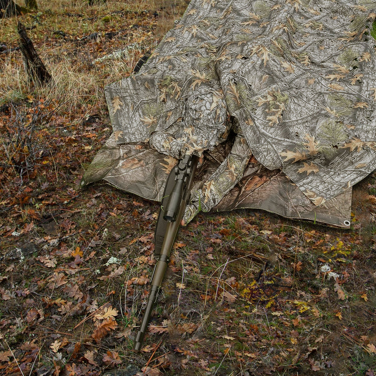 LOOGU Filet de camouflage en rouleau en vrac, stores en filet de camouflage pour la chasse, coupe de feuilles de chêne