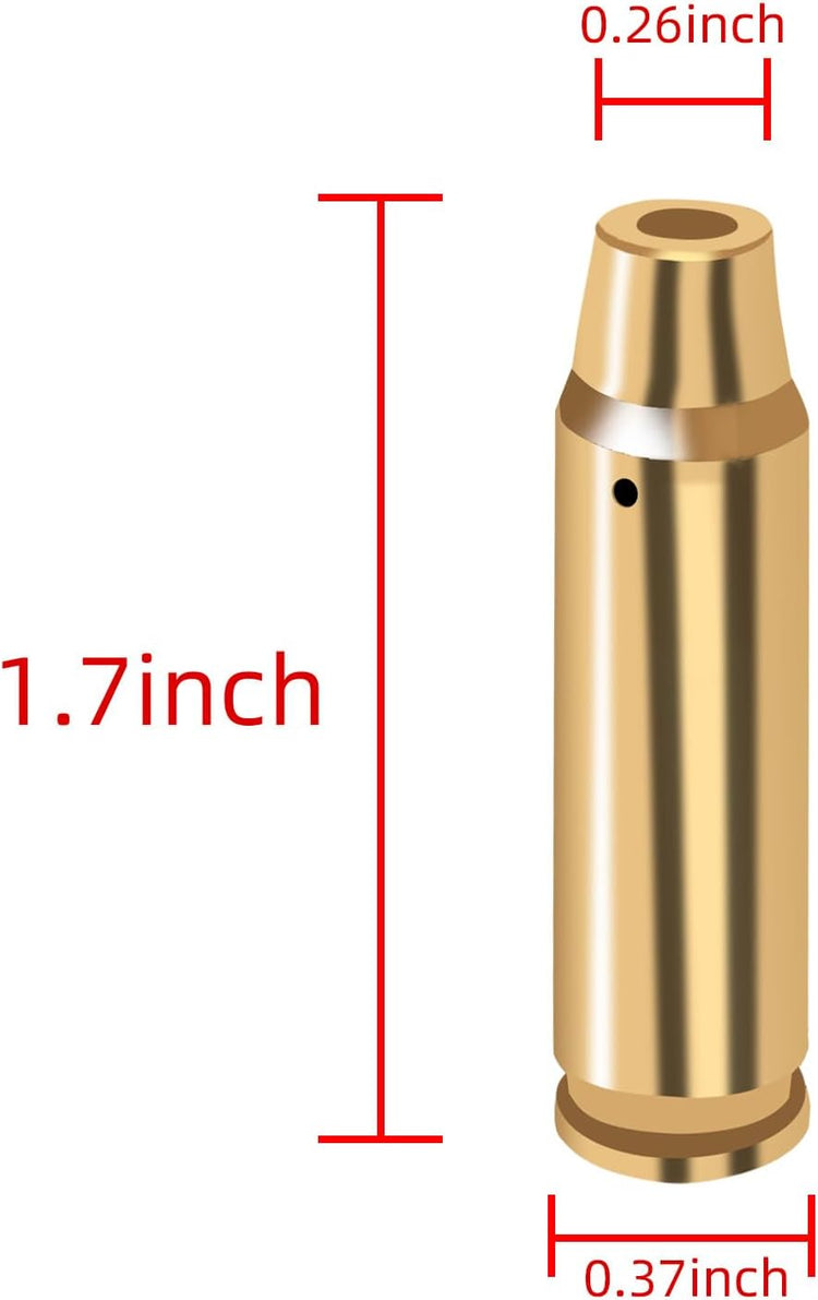LOOGU Bore Sight 223 5.56mm/.243 .308/9mm Visée Laser Point Rouge Boresighter avec Piles 