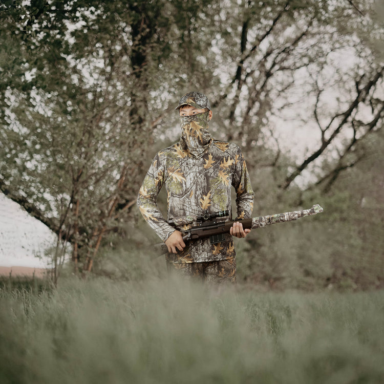 LOOGU Chemise de chasse camouflage légère à manches longues pour homme pour la pêche, la randonnée, le camping 