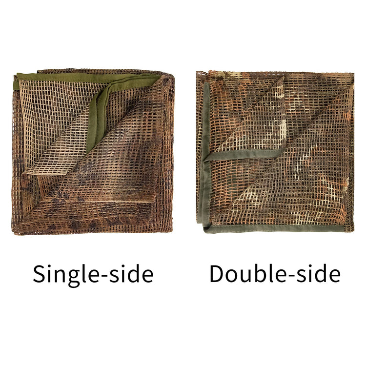 LOOGU Filet de Camouflage, Écharpe de Camouflage en Filet Tactique avec Impressions Double Face pour Wargame, Sports et Autres activités de Plein air