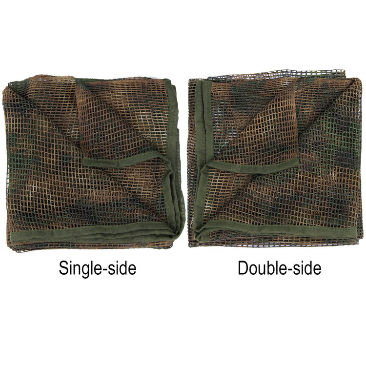 LOOGU Camouflage Netting, Tactical Mesh Net Camo Scarf with Double-sided Prints for Wargame,Sports & Other Outdoor Activities