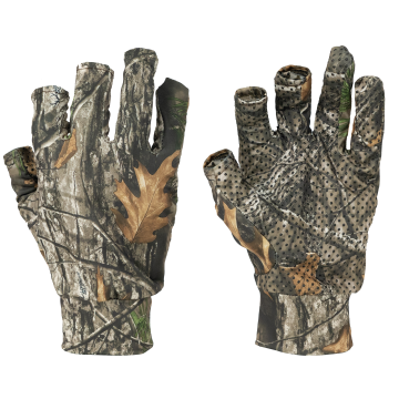 LOOGU Gants de chasse camouflage pour hommes, gants de pêche camouflage, gants sans doigts antidérapants, gants de protection UV pour kayak, paddle, chasse, randonnée, conduite 