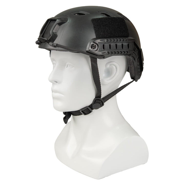 LOOGU Casque Airsoft, équipement de protection de combat tactique de type BJ rapide pour les activités de plein air avec masque facial 12 en 1